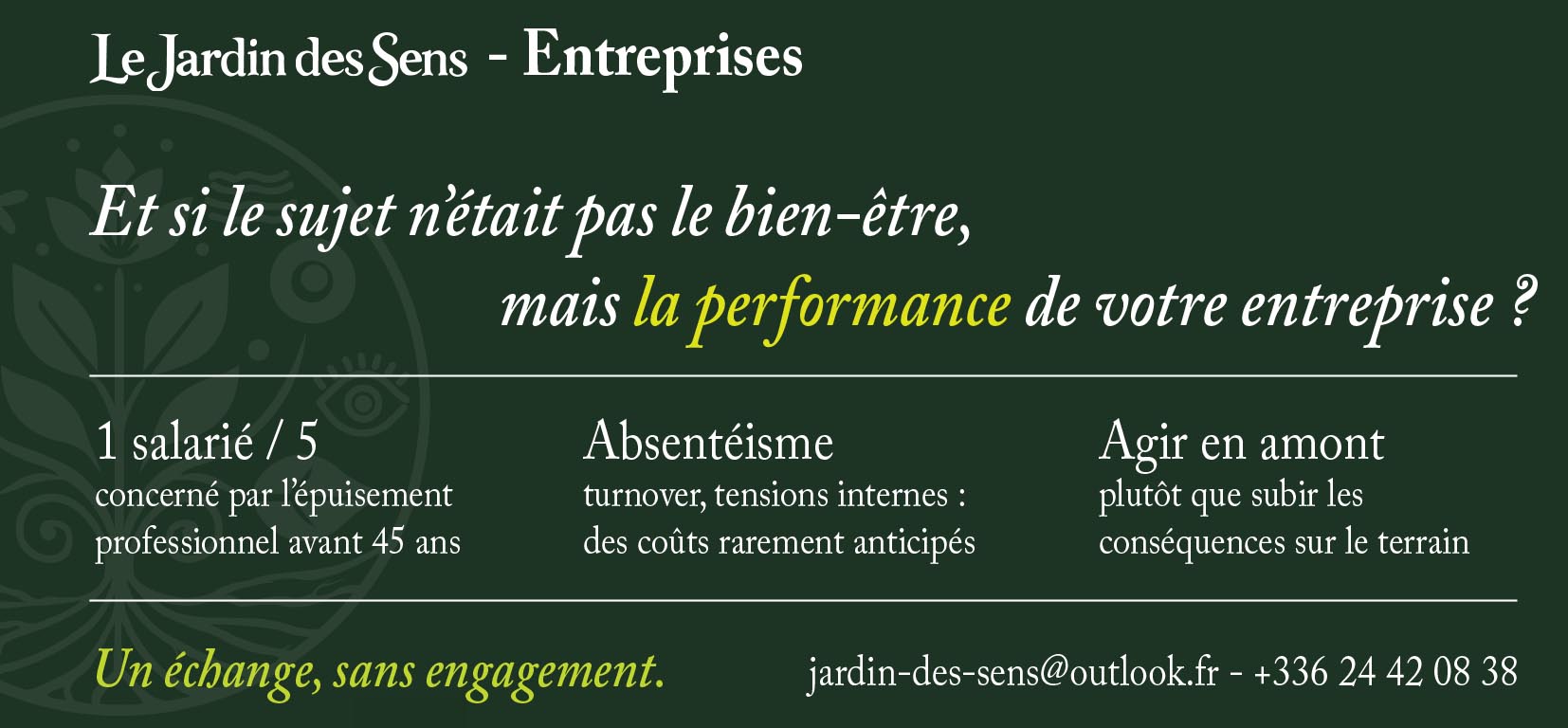 Le Jardin des Sens - Entreprises